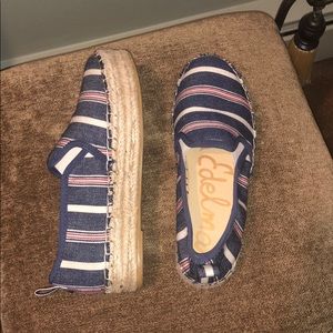 Sam Edelman Red White and Blue Espadrilles